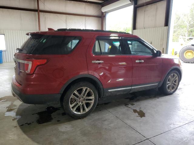 1FM5K7F83GGB79251 - 2016 FORD EXPLORER LIMITED RED photo 3