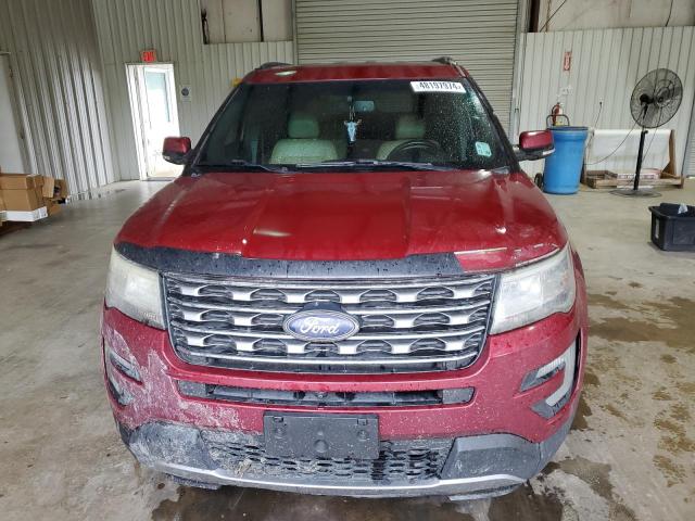 1FM5K7F83GGB79251 - 2016 FORD EXPLORER LIMITED RED photo 5