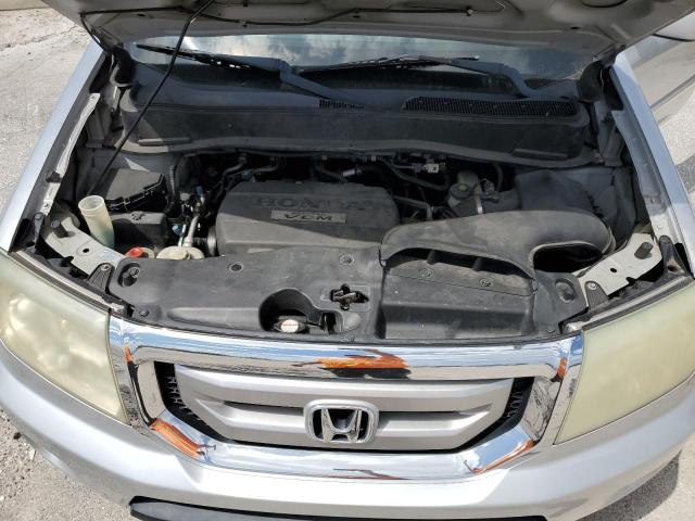 5FNYF38549B028059 - 2009 HONDA PILOT EXL SILVER photo 12