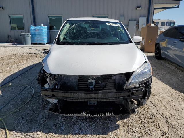 3N1AB7APXFL638760 - 2015 NISSAN SENTRA S WHITE photo 5