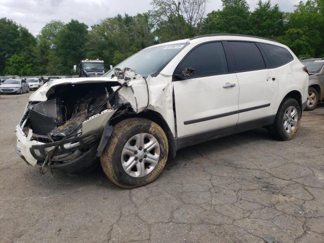 1GNKRFED5CJ186072 - 2012 CHEVROLET TRAVERSE LS WHITE photo 1