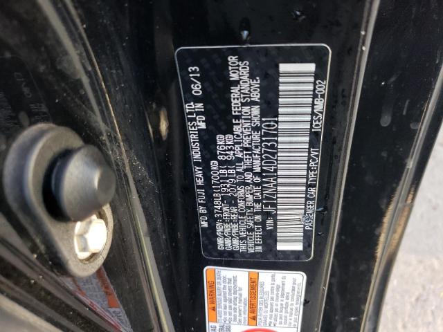 JF1ZNAA14D2731701 - 2013 TOYOTA SCION FR-S BLACK photo 12