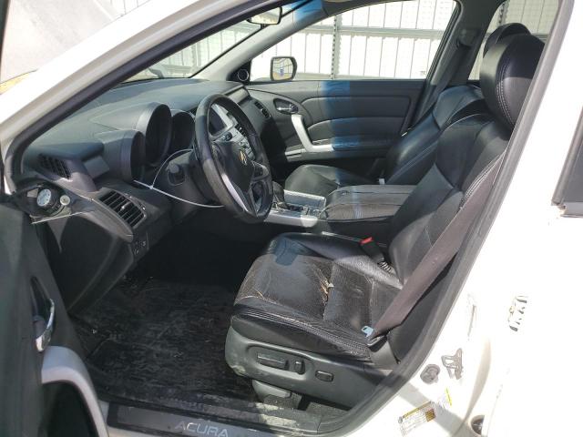 5J8TB18207A005725 - 2007 ACURA RDX WHITE photo 7