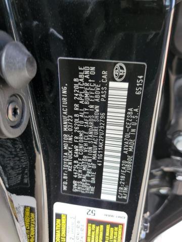 4T1G11AK2PU792796 - 2023 TOYOTA CAMRY SE NIGHT SHADE BLACK photo 13