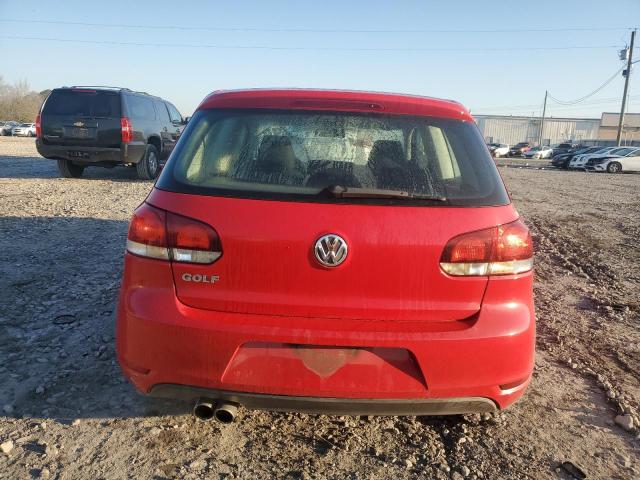 WVWAA7AJXAW289081 - 2010 VOLKSWAGEN GOLF RED photo 6