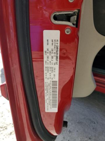 2C4RDGCG6DR608808 - 2013 DODGE GRAND CARA SXT RED photo 12