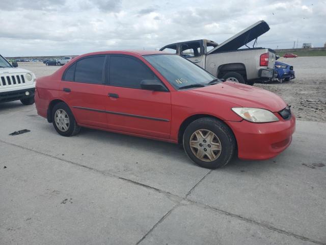 1HGES16395L021296 - 2005 HONDA CIVIC DX VP Կարմիր լուսանկար 4