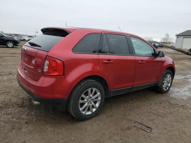 2FMDK4JC0CBA79602 - 2012 FORD EDGE SEL BURGUNDY photo 3