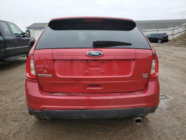 2FMDK4JC0CBA79602 - 2012 FORD EDGE SEL BURGUNDY photo 6