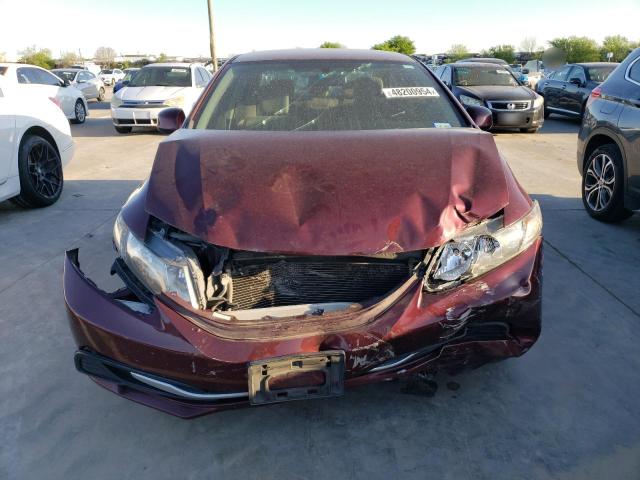 2HGFB2F55DH594381 - 2013 HONDA CIVIC LX MAROON photo 5