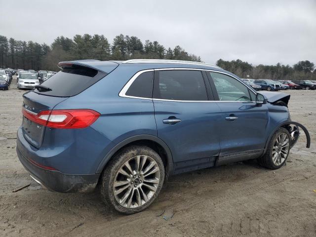 2LMPJ8LR4JBL38134 - 2018 LINCOLN MKX RESERVE أزرق صورة 3
