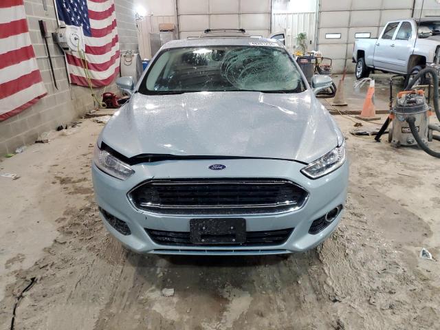 3FA6P0LU4ER111085 - 2014 FORD FUSION SE HYBRID BLUE photo 5