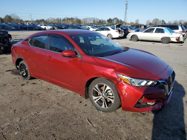 3N1AB8CV5MY289153 - 2021 NISSAN SENTRA SV RED photo 4