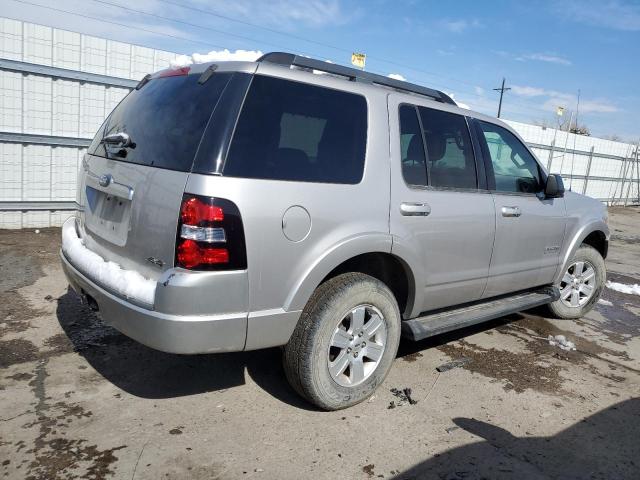 1FMEU73E58UA70748 - 2008 FORD EXPLORER XLT SILVER photo 3