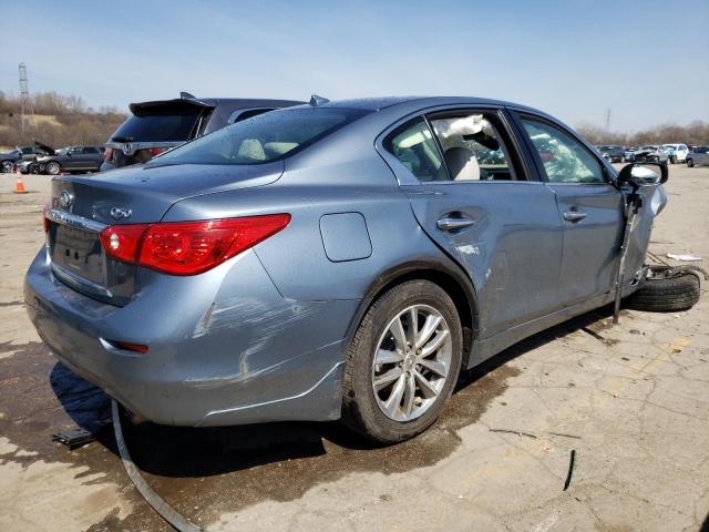 JN1EV7AR4HM832574 - 2017 INFINITI Q50 PREMIUM BLUE photo 3