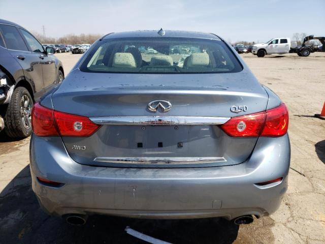 JN1EV7AR4HM832574 - 2017 INFINITI Q50 PREMIUM BLUE photo 6