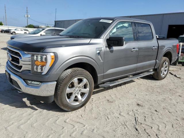 1FTEW1EP8MKE34161 - 2021 FORD F150 SUPERCREW GRAY photo 1