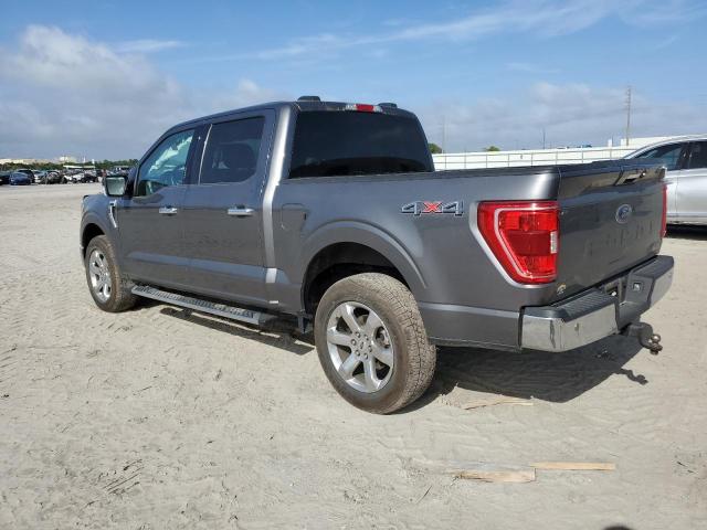 1FTEW1EP8MKE34161 - 2021 FORD F150 SUPERCREW GRAY photo 2