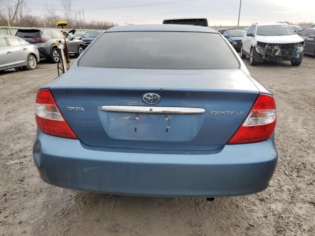 4T1BE32KX3U232317 - 2003 TOYOTA CAMRY LE BLUE photo 6