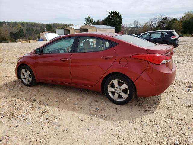 KMHDH4AE0DU809813 - 2013 HYUNDAI ELANTRA GLS RED photo 2