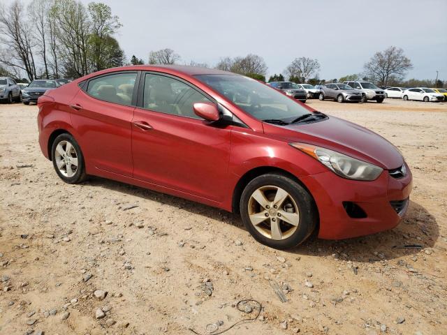 KMHDH4AE0DU809813 - 2013 HYUNDAI ELANTRA GLS RED photo 4