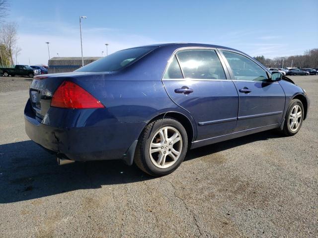 1HGCM56377A181250 - 2007 HONDA ACCORD SE BLUE photo 3