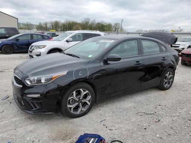 3KPF24AD9ME364489 - 2021 KIA FORTE FE BLACK photo 1