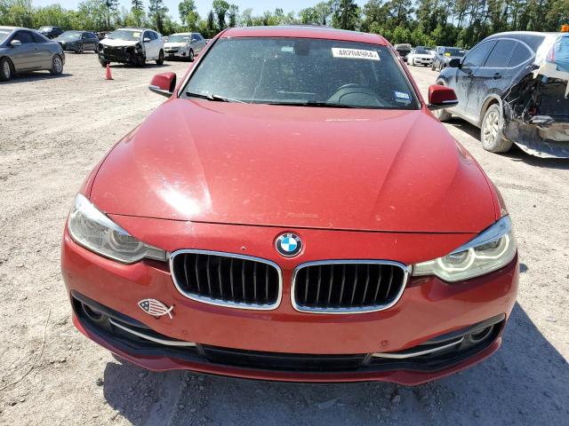 WBA8B9G36HNU53150 - 2017 BMW 330 I RED photo 5