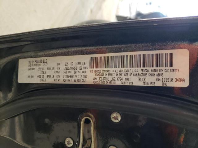 3C63RRHL1JG214764 - 2018 RAM 3500 SLT BLACK photo 12