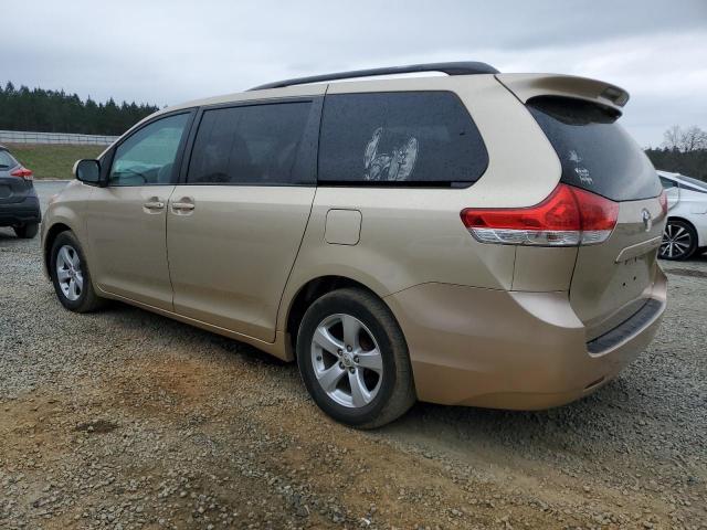 5TDKK3DC7BS028788 - 2011 TOYOTA SIENNA LE GOLD photo 2