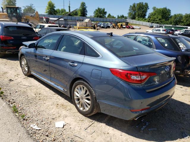 5NPE34AF4FH239960 - 2015 HYUNDAI SONATA SPORT BLUE photo 3