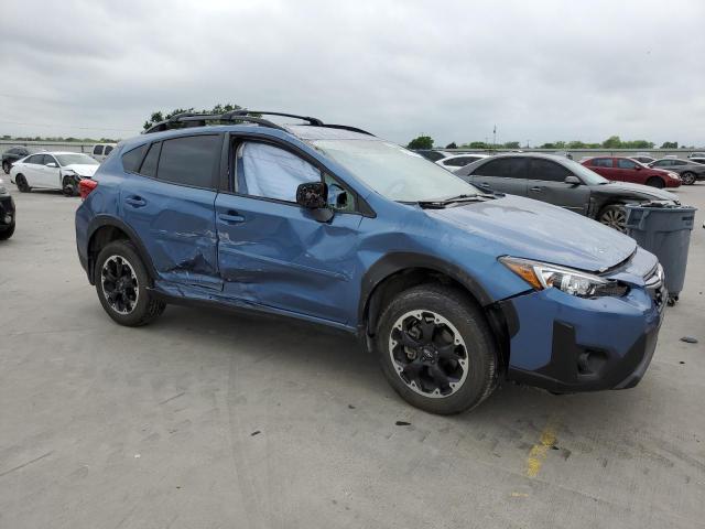 JF2GTACC9MG368824 - 2021 SUBARU CROSSTREK PREMIUM BLUE photo 4