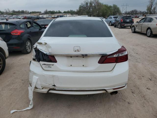 1HGCR2F36GA226517 - 2016 HONDA ACCORD LX WHITE photo 6