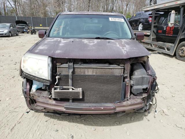 5FNYF4H55BB001478 - 2011 HONDA PILOT EXL BURGUNDY photo 5