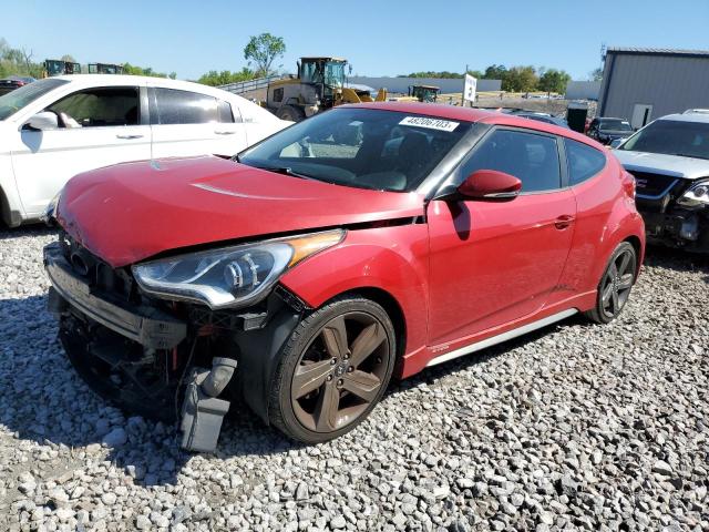 KMHTC6AE3EU204658 - 2014 HYUNDAI VELOSTER TURBO RED photo 1