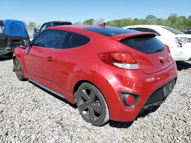 KMHTC6AE3EU204658 - 2014 HYUNDAI VELOSTER TURBO RED photo 2