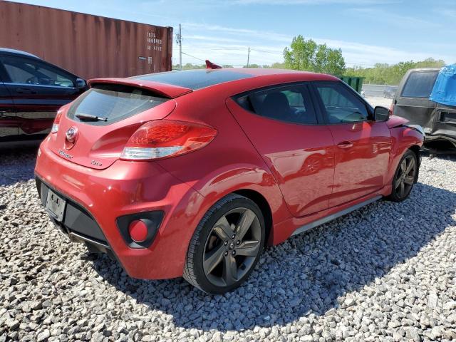 KMHTC6AE3EU204658 - 2014 HYUNDAI VELOSTER TURBO RED photo 3