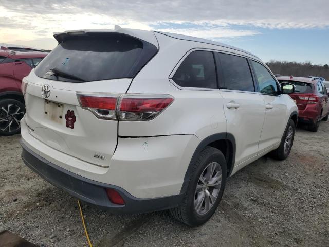 5TDKKRFH6FS038861 - 2015 TOYOTA HIGHLANDER XLE WHITE photo 3
