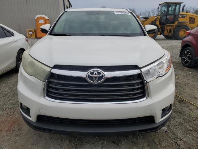 5TDKKRFH6FS038861 - 2015 TOYOTA HIGHLANDER XLE WHITE photo 5