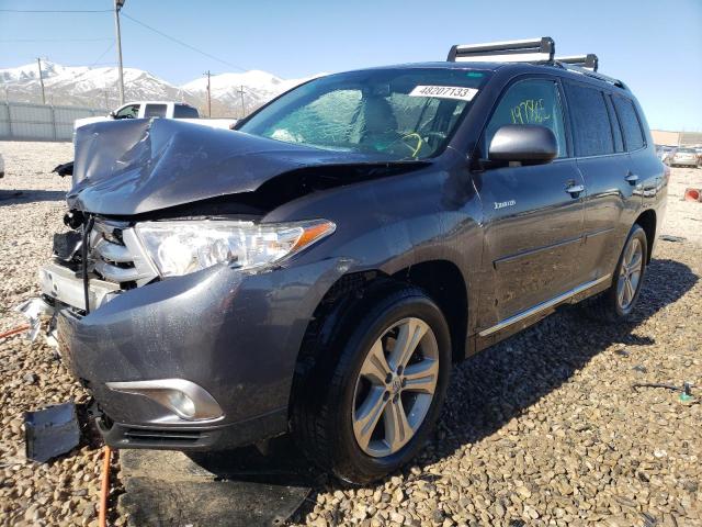 5TDDK3EHXDS191442 - 2013 TOYOTA HIGHLANDER LIMITED GRAY photo 1