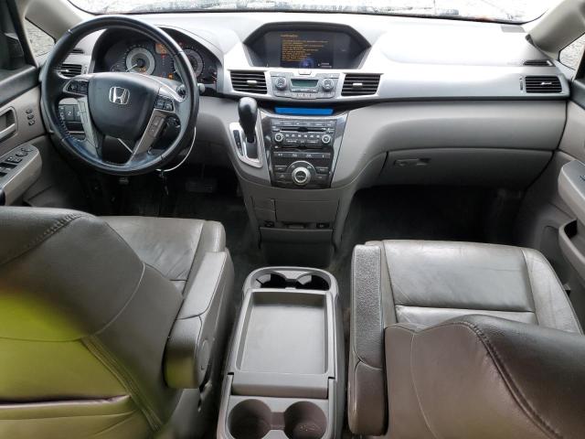 5FNRL5H90DB002904 - 2013 HONDA ODYSSEY TOURING GRAY photo 8