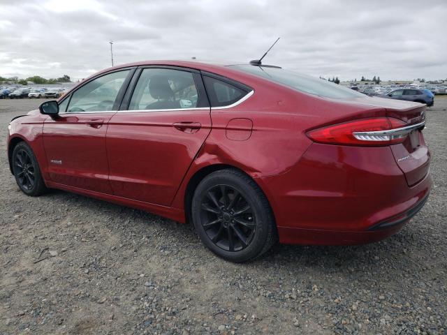 3FA6P0LU9HR386519 - 2017 FORD FUSION SE HYBRID MAROON photo 2