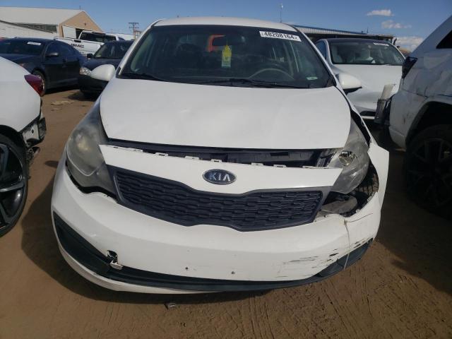 KNADM4A38D6124698 - 2013 KIA RIO LX WHITE photo 5