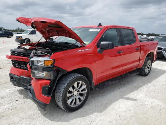 3GCPYBEH3KG300731 - 2019 CHEVROLET SILVERADO K1500 CUSTOM RED photo 1