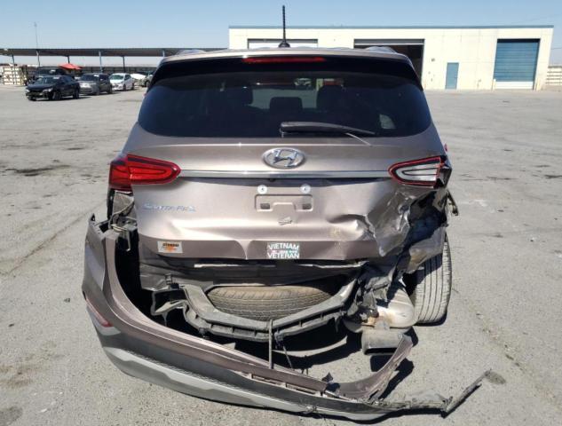 5NMS23AD9KH121506 - 2019 HYUNDAI SANTA FE SE BROWN photo 6