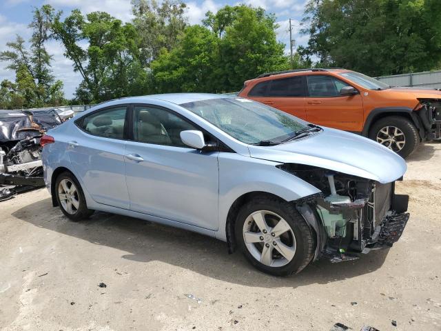 KMHDH4AE0CU185204 - 2012 HYUNDAI ELANTRA GLS BLUE photo 4