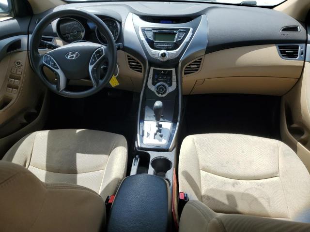 KMHDH4AE0CU185204 - 2012 HYUNDAI ELANTRA GLS BLUE photo 8