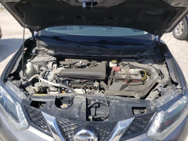 KNMAT2MV0FP511754 - 2015 NISSAN ROGUE S GRAY photo 12