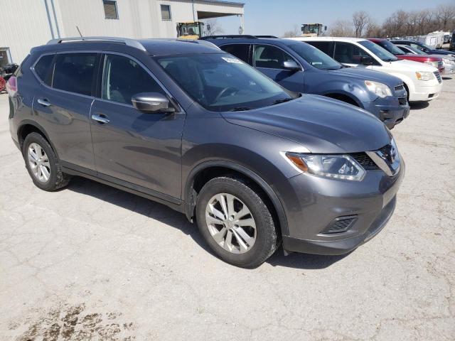 KNMAT2MV0FP511754 - 2015 NISSAN ROGUE S GRAY photo 4