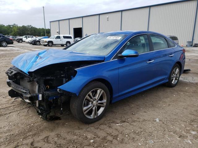 5NPE34AF3KH777172 - 2019 HYUNDAI SONATA LIMITED BLUE photo 1